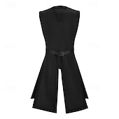 cheap Outerwear-Retro Vintage Medieval Renaissance Waist Belt Tunic Sleeveless Viking Ranger V Neck Fancy Dress Men's Fantasy Halloween Carnival Renaissance Fair LARP Adults' Top Belt