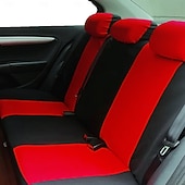 economico Coprisedili per auto-Set completo di 9 coprisedili universali per auto, in tessuto a rete di poliestere traspirante, per auto, SUV, berline e camion. Eleganti accessori per interni bicolore, facili da installare.