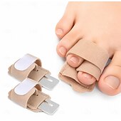 cheap Bunion Corrector-2PCS Toe Straightener, Hammer Toe Corrector for Women &amp; Men, Toe Splint for Broken Toe, Adjustable Toe Wraps with Removable Aluminum, Toe Spacers Support Crooked Toes, Overlapping Toes, Curled Toes