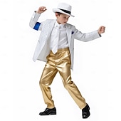 abordables Disfraces para niños-Estrella del pop de los 80 Cantante Accesorios Disfraz de lujo Iconos de la música y del escenario Cosplay for Chico Niños Víspera de Todos los Santos Carnaval Semana del Libro Rendimiento Escenario