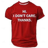  Tricou bărbătesc, salut, nu-mi pasă, mersi, amuzant, sarcastic, antisocial, umoristic, grafic, mânecă scurtă, guler rotund, casual, purtare zilnică, haine de designer, s, m, l, xl, xxl, xxxl