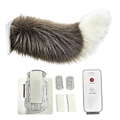 economico Interni fai-da-te per auto-Coda di volpe mobile elettronica con telecomando, accessorio auto kawaii motorizzato con diverse modalità di funzionamento e facile installazione adesiva.