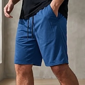 economico Pantaloncini casual-Per uomo Pantaloncini ad asciugatura rapida Shorts sportivi Shorts Pantaloncini casual Coulisse Tasca Elastico in vita Semplice Comodità Traspirante Lunghezza al ginocchio Spiaggia Vacanza Sportivo