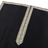 baratos Αριστος-Retro Vintage Medieval Renaissance Waist Belt Tunic Prince Warrior Stand Collar Fancy Dress Men's Fantasy Halloween Carnival Renaissance Fair LARP Adults' Top Belt