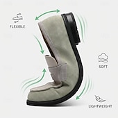 halpa Loafers-miesten kevyet pennyloaferit – pehmeät mokkanahkaiset rennot slip-on-pukukengät business casual -käyttöön, lomaillallisille, lomakeskuksiin ja tyylikkääseen arkikäyttöön