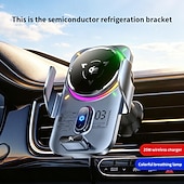 preiswerte Fahrzeughalter-Qi2 25W kabelloses Autoladegerät mit Halbleiterkühlung, magnetischer Schnellkühl-Handyhalterung, automatischer Klemmung und RGB-Beleuchtung, kompatibel mit iPhone 17/16/15/14, Samsung S26 und Android