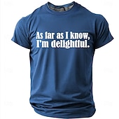 cheap Sarcasm Humor T-shirts-Mens As Far As I Know Im Delightful Sarcastic Funny Slogan Product T Shirt Graphic Regular Fit Casual Daily Wear Designer Clothing Apparel S M L XL XXL XXXL