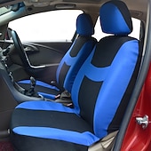 economico Coprisedili per auto-Set completo di 9 coprisedili universali per auto, in tessuto a rete di poliestere traspirante, per auto, SUV, berline e camion. Eleganti accessori per interni bicolore, facili da installare.