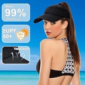preiswerte Heizen und Kühlen-Damen-Sonnenhut mit hohem Pferdeschwanz | Atmungsaktive, offene UV-Schutzkappe von sunsafetok | Das perfekte Geburtstagsgeschenk für sie – ideal zum Laufen, Wandern, für Strand, Reisen und