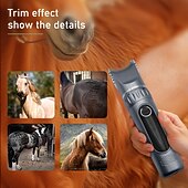 cheap Hair Care-Combination size, adjustable razor size, high power, low noise, lightweight, LCD battery display, rechargeable, suitable for large, medium, and small pets as well as horses, electric grooming clipper