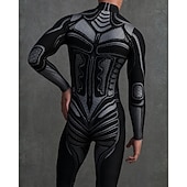 お買い得  男性用コスチューム-カーニバルコスチューム フルボディスーツ 柄全身タイツ コスプレ衣装 ボディスーツ プリント セクシーコスチューム ハロウィーン 男性用 女性用 男の子 コスチューム のために パーティー 性能 マスカレード 子供用 成人