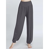 voordelige bloeiers &amp; harembroeken-Dames Yogabroek Harembroek Knickerbockers (dames) Lichtgewicht Hoge taille Sportschool Hardlopen Pilates Kleding Onderlichaam Effen Kleur Wit Zwart Roze Modaal Herfst Sport Sportkleding