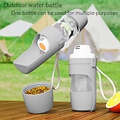 abordables Cuencos y Botellas de Viaje-Botella de agua portátil a prueba de fugas para perros, vaso de agua de viaje para perros, taza/bebida de viaje plegable