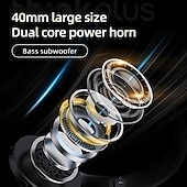 abordables Écouteurs Bluetooth sans fil-Casque sans fil Lenovo ThinkPlus supra-auriculaire, Bluetooth 5.3 avec micro, son stéréo haute fidélité avec basses profondes, oreillettes douces, pliable, idéal pour les jeux, les voyages et le