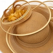 cheap Fascinators &amp; Hats-Derby Hat Church Hat Kentucky Derby Hat Gentlewoman Noblewoman Fancy Dress Women's Masquerade Derby Ascot Horse Racing Festival Adults' Headpiece