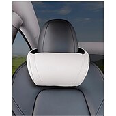 billiga Huvud- och höftstöd till bilen-starfire 1 pack äkta läder hängande bilstol kudde nackstöd nackstöd för tesla 3 s x y modeller svart rött kaffe färger valfritt