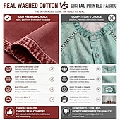 economico Camicie da lavoro da uomo-camicia da uomo softfade™ camicia casual camicia da lavoro camicia western camicia con bottoni capo tinto blu nero rosso verde manica lunga camicia semplice colletto casual quotidiano tasca frontale abbigliamento cotone