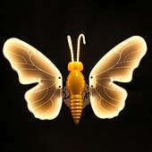 abordables Éclairage paysager-1 lampe solaire papillon de jardin avec ailes mobiles, grande lampe papillon animée à piquer, décoration extérieure étanche à énergie solaire pour pelouse, terrasse, jardin ou allée.