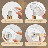 economico Lampade da tavolo-Lampada da tavolo senza fili regolabile in altezza, ricaricabile, colore oro, a batteria, con regolazione continua dell'intensità luminosa. &amp;Lampada decorativa wireless con controllo touch per camera