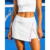 economico Gonne e Skorts da Donna-Per donna Tinta unita Gonna casual Gonne da tennis con pantaloncini Gonna sportiva Tasca Elastico in vita Sportivo Asciugatura Rapida Leggero Elastico Traspirante Tennis Golf Corsa Gonna
