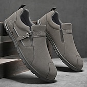 Χαμηλού Κόστους Slip-On Καθημερινά Παπούτσια-Ανδρικά μπεζ slip-on casual παπούτσια – ελαφριά και άνετα παπούτσια για περπάτημα, εύκολα στο περπάτημα, για ταξίδια, δουλειά, οδήγηση, πεζοπορία και καθημερινές δραστηριότητες.