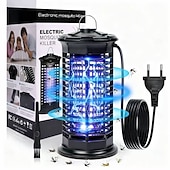 voordelige Elektrische vliegenmepper-Elektrische vliegenvanger voor buiten, 365 nm, verdelgt ongewenste bezoekers, IP66 waterdicht, slimme lichtsensor, geluidsarme werking, voor binnen en buiten.