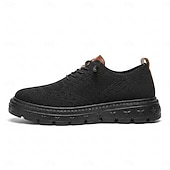 economico Scarpe Casual con Lacci-Sneakers casual da uomo in maglia: scarpe comode e traspiranti con lacci, calzature eleganti e casual ideali per passeggiate in città, viaggi e per tutti i giorni.