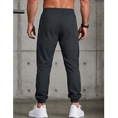 ieftine pantaloni casual-Bărbați Jogger Pantaloni Pantaloni casual Pantaloni cu uscare rapidă Pantaloni de răcire Cordon Buzunar cu Fermoar Manșetă Elastică Simplu Ușor Respirabil Lungime totală Casual Zilnic Alergat Mod