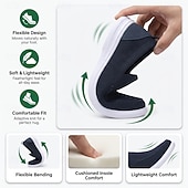 economico Scarpe Casual con Lacci-Mocassini da uomo blu navy in maglia, scarpe casual traspiranti per camminare, scarpe comode e leggere per viaggiare, guidare e per l'uso quotidiano.