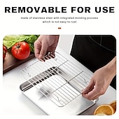 cheap Grills &amp; Outdoor Cooking-Stainless Steel Baking Sheet Pan with Rack, Heavy Duty Roasting Tray for Oven, Grill &amp; Broiler, Dishwasher Safe Bakeware for Cookies, Bacon, Chicken, Turkey &amp; Vegetables