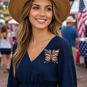 billiga U.S. 250-årsjubileum-Broschnål med amerikansk 250-årsjubileum, brosch med amerikansk flagga och fjäril i strass, patriotisk minnesnål för kvinnor 1776-2026, smycken till present till USA:s självständighetsdag, minnesdagen