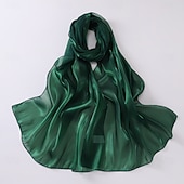 preiswerte Tücher-Damen seidige Schals und Tücher für Abendkleider Damen durchsichtiger weicher Organza-Schal für Brautjungfernhochzeiten formelle Partys