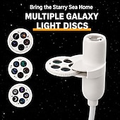 voordelige Sterrenstelsel &amp; Planetarium-melkwegprojector &amp;Nachtlampje, USB-aangedreven sterrenhemelprojectorlamp, 15 patronen, draagbaar LED-nachtlampje voor slaapkamer, auto, huisdecoratie, dromerige plafondprojectielamp