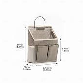 abordables Rangement et organisation-Lot de 1 ou 2 sacs de rangement suspendus en tissu, organisateur mural avec poches, pochette de rangement à suspendre à la porte, organisateur mural pour chambre d'étudiant, sac de rangement en tissu