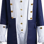 cheap Outfits-Set Retro Vintage 18th Century Coat Pants Vest Long Sleeves George Washington Alexander Hamilton Fancy Dress Men's Halloween Carnival Performance Adults' Coat Vest Shirt
