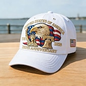 economico USA 250.-Cappello per il 250° anniversario degli Stati Uniti, berretto da baseball commemorativo 1776-2026, cappello patriottico americano 250 con aquila calva, campana della libertà e statua della libertà
