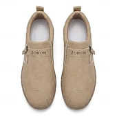 Χαμηλού Κόστους Slip-On Καθημερινά Παπούτσια-Ανδρικά μπεζ slip-on casual παπούτσια – ελαφριά και άνετα παπούτσια για περπάτημα, εύκολα στο περπάτημα, για ταξίδια, δουλειά, οδήγηση, πεζοπορία και καθημερινές δραστηριότητες.