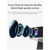 cheap Projectors-Smart Projector with Auto Focus &amp; Auto Keystone, 720P Native Portable Movie Projector with RGB Ambient Light, Bluetooth Speaker, WiFi Screen Casting, 180° Rotatable Home Theater Projector