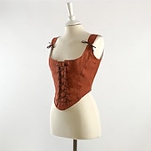 economico Cime-Retrò Vintage Medievale Rinascimento Corsetto Gentildonna Nobildonna Allacciato Costume Per donna Reale Halloween Carnevale Fiera Rinascimentale LARP Adulti Corsetto