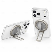 cheap Phone Holder-Magnetic Phone Ring Holder for MagSafe, 180° Adjustable Stainless Steel Kickstand &amp; Finger Grip, Skin-Friendly Liquid Feel, Multi-Angle Stand for iPhone 17 16 15 14 Pro Max