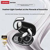 economico Cuffie TWS wireless-Cuffie wireless Lenovo LE505 a orecchio aperto, auricolari Bluetooth 6.0 a conduzione aerea, suono panoramico a 360° ACS. &amp;Dolby Atmos, microfono con cancellazione del rumore, auricolari sportivi