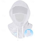 economico riscaldamento e raffreddamento-Set di 3 passamontagna traspiranti e rinfrescanti con protezione solare UV, copertura completa della testa per uomo e donna, ideale per escursionismo, pesca e attività all'aperto. Design versatile 3