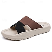 billiga Inneskor och flip-flops till herrar-herrsandaler med öppen tå, justerbara sommarskor med rem, bekväma lättviktssandaler för stranden, resorten och vardagsbruk