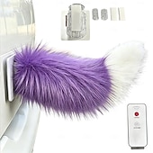 economico Interni fai-da-te per auto-Coda di volpe mobile elettronica con telecomando, accessorio auto kawaii motorizzato con diverse modalità di funzionamento e facile installazione adesiva.