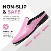 economico Zoccoli e pianelle da uomo-Mocassini da uomo rosa con stampa coccodrillo: scarpe eleganti slip-on di lusso, calzature di tendenza perfette per matrimoni, balli di fine anno e feste alla moda.