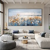 cheap Landscape Paintings-Mintura Handmade Flower Landacape Oil Paintings On Canvas Wall Art Decoration Modern Abstract Picture For Home Hotel Decor Rolled Frameless Unstretched Painting