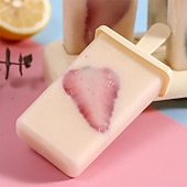 voordelige Keukengerei &amp; Gadgets-9-delige ijslollyvormset met herbruikbare stokjes, zelfgemaakte ijslollymaker voor bevroren yoghurt, sap, ijs en smoothies, doe-het-zelf ijslollyvorm, BPA-vrije keukenaccessoire voor in de vriezer