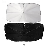 ieftine incalzire racire-Umbrelă de soare pentru parbriz auto, parasolar pliabil cu protecție UV pentru geamul din față, parasolar reflectorizant care blochează căldura, capac interior de răcire pentru mașini, SUV-uri și