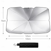 ieftine incalzire racire-Umbrelă de soare pentru parbriz auto, parasolar pliabil cu protecție UV pentru geamul din față, parasolar reflectorizant care blochează căldura, capac interior de răcire pentru mașini, SUV-uri și