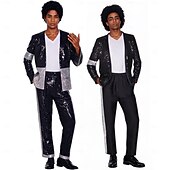 ieftine Costume pentru bărbați-Vedetă pop din anii '80 Cântăreaţă Ținute Costum fantezie Icoane muzicale și scenă Cosplay for Bărbați Adulți Halloween Carnaval Săptămâna Cărții Performanță Scenă Simfonia Poveștilor